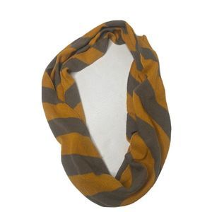 Charlie Paige OS Acrylic Infinity Scarf Yellow/Gray Women